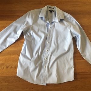 Landsend Women’s Blue NonIron Blouse Size 14 Tall